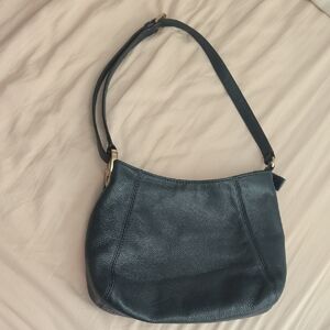Michael Kors Navy Leather Shoulder Bag